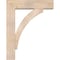Ekena Millwork Thorton Block Smooth Bracket w/ Offset Brace, Douglas Fir, 7 1/2"W x 30"D x 38"H BKT0806X30X38THR05SDF - alternate 4